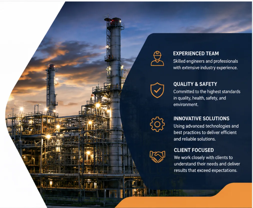 JH Engineering refinery and service highlights