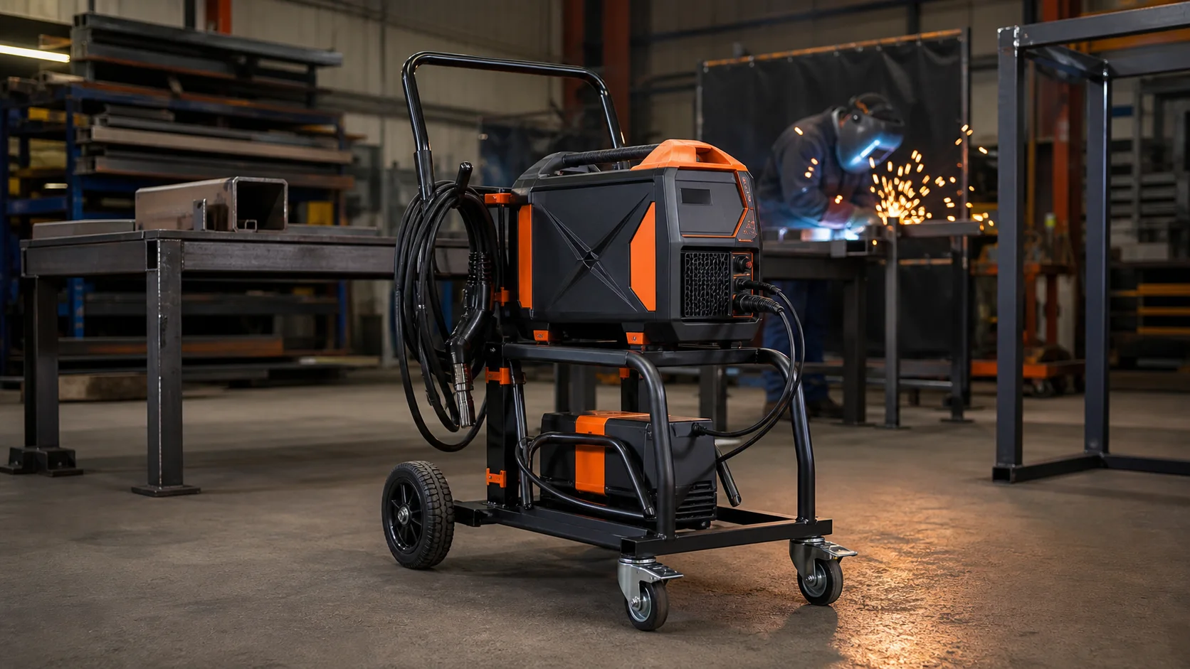 Miller Big Blue Portable Welder Machine Trolley Project